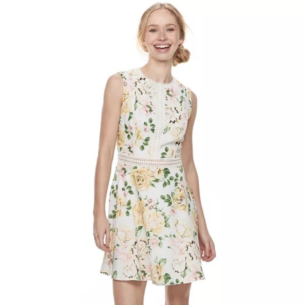 Disney Princess Brand Juniors Floral Skater Dress